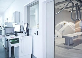 Instalaciones de radiología en el Hospital de Dénia.