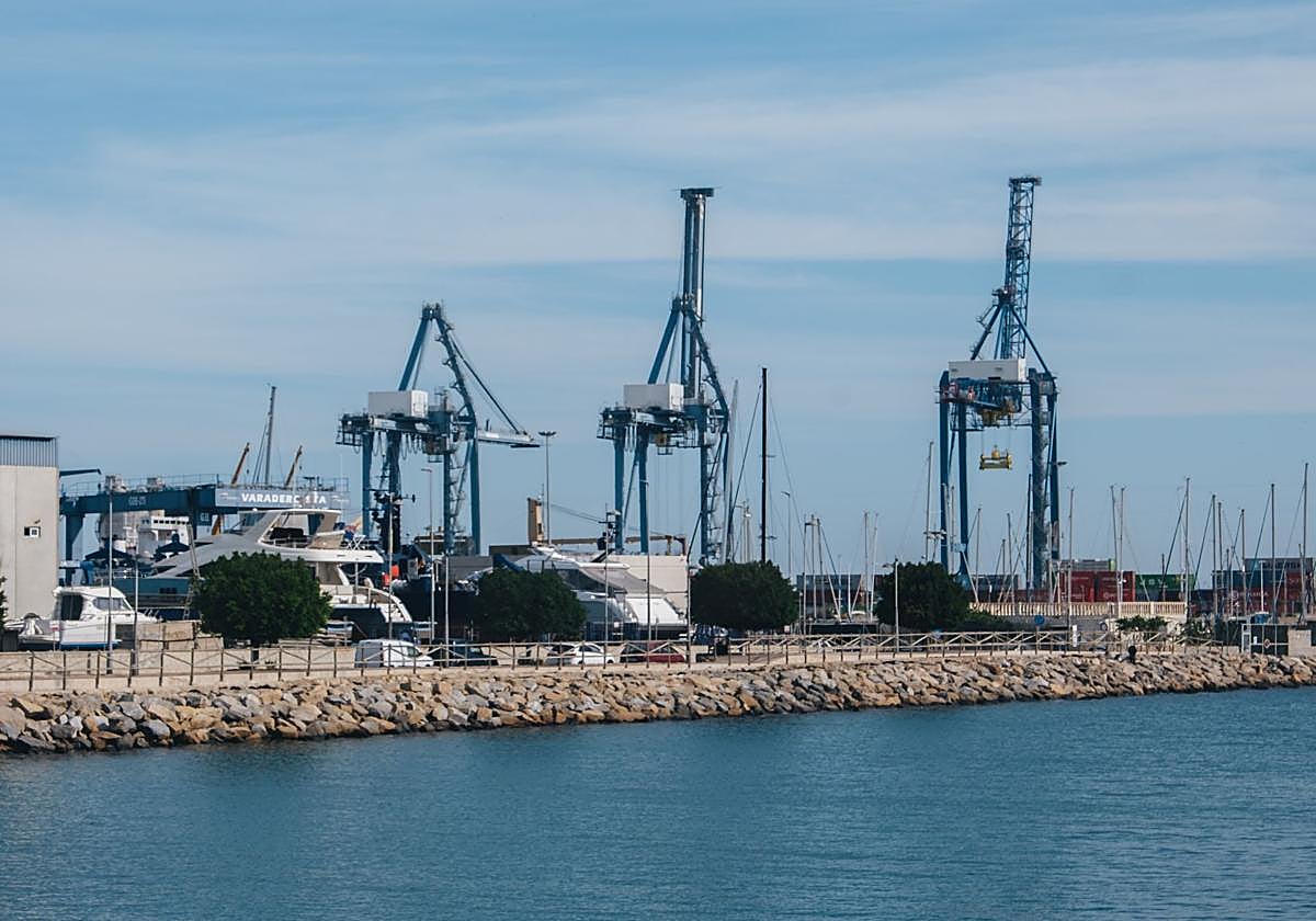 Grúas en el puerto de Alicante.