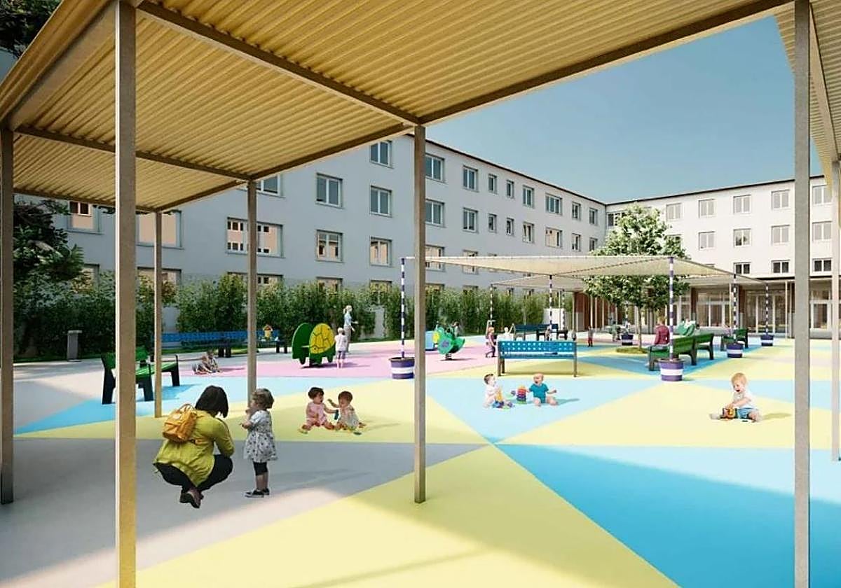 Proyección de la escuela infantil Siete Enanitos.