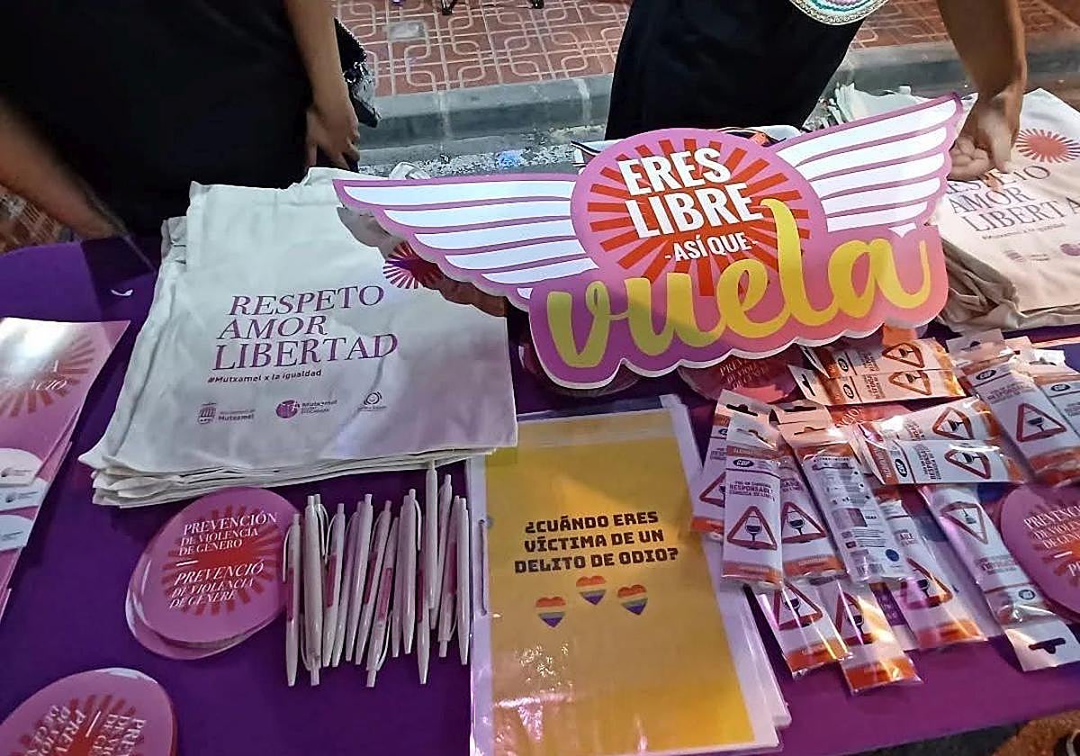 Materiales informativos y de prevención en las fiestas de 2024.