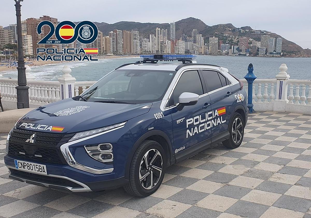 Patrulla de la Policía Nacional de Benidorm.