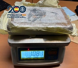 Droga requisada por la Policía Nacional.