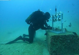 Imagen de la instalación de uno de los sensores