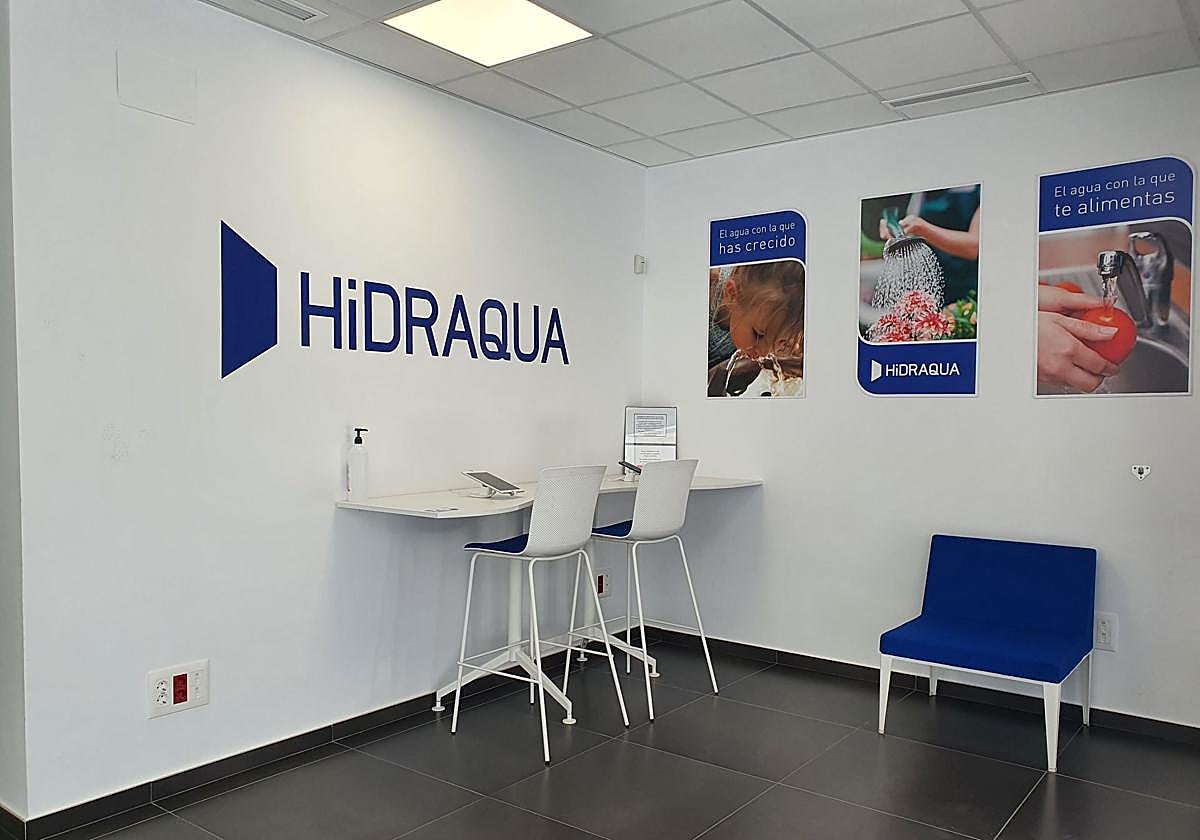 Oficina de la empresa Hidraqua.