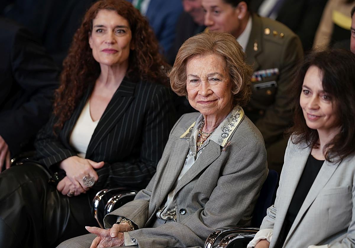La Reina Sofía en una campaña de su Fundación.