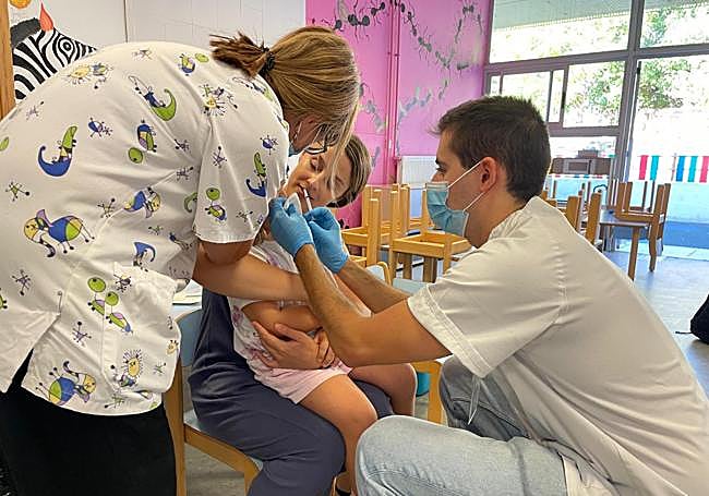 Campaña de vacunación escolar.