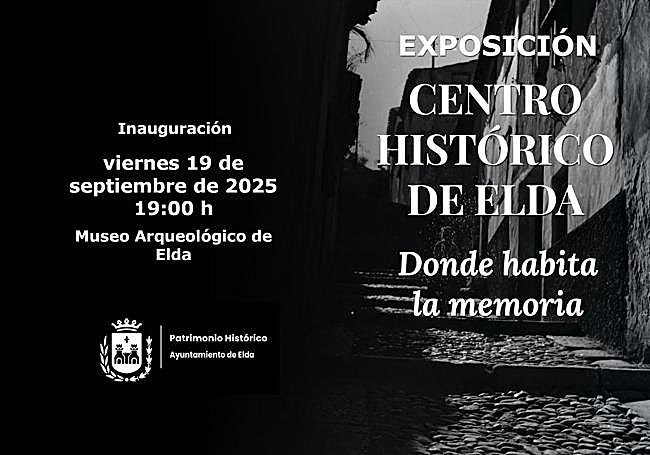 Cartel de la inauguración de la exposición.