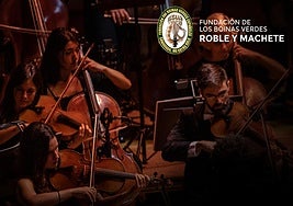 Cartel de los eventos benéficos que organiza la fundación Roble y Machete.