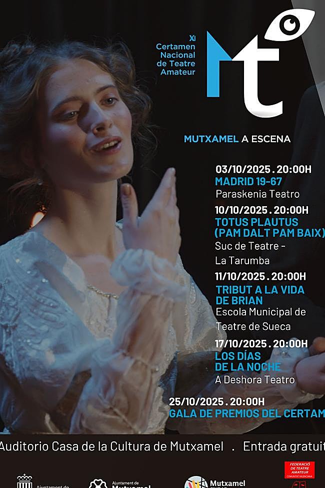 Cartel de la programación de actos.