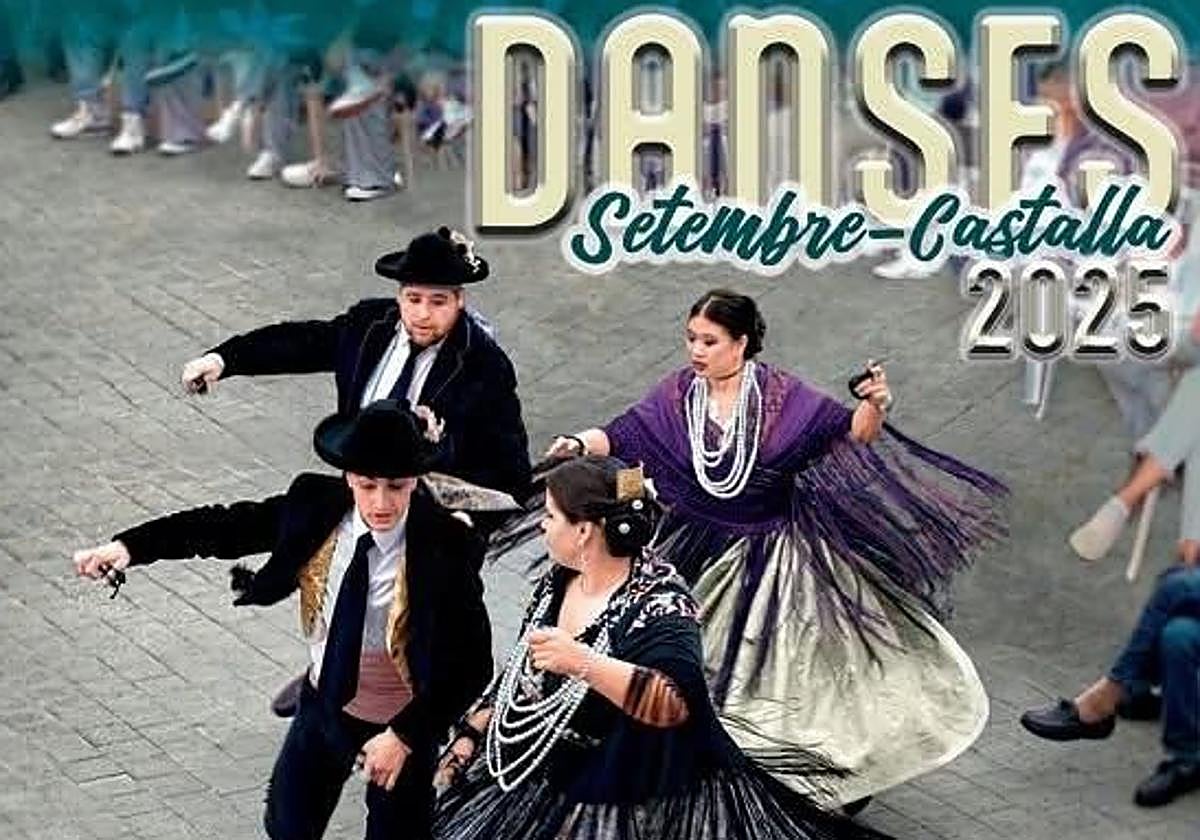 Vecinos y vecinas de Castalla participan en les Danses, tradición declarada Bien de Relevancia Local Inmaterial.