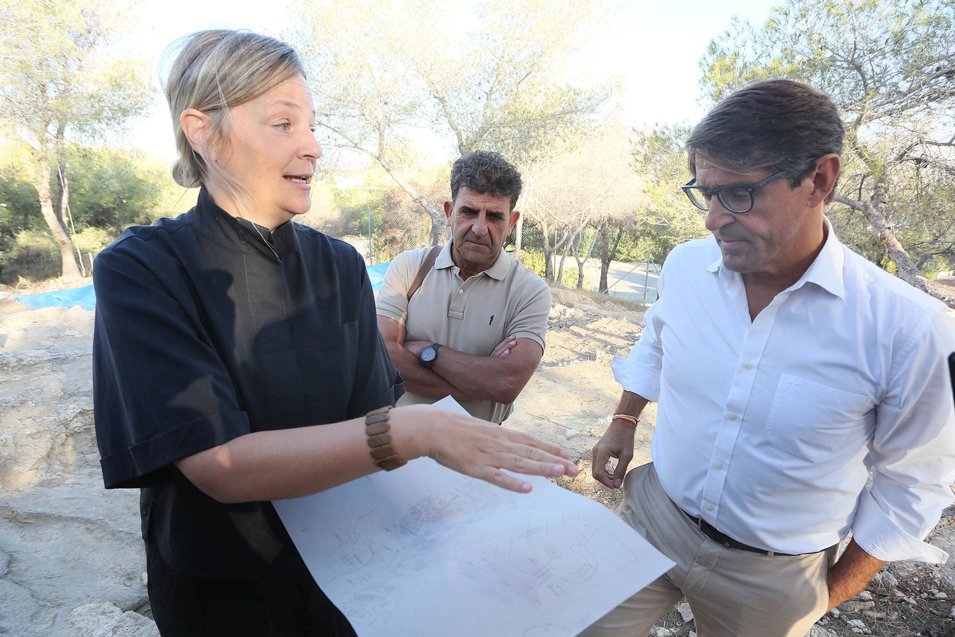 Visita al yacimiento de Rojales.