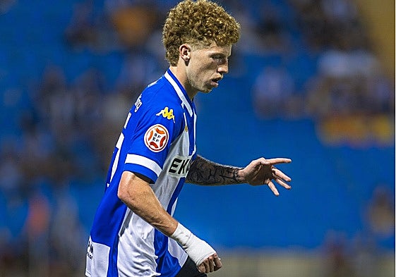 Jeremy de León, durante el Hércules-Algeciras.