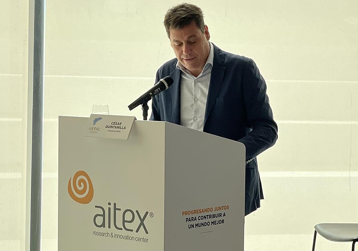 César Quintanilla, durante su intervención en Aitex.