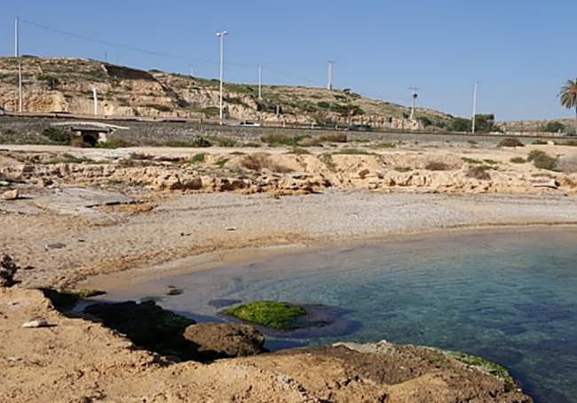 Estado de la cala de los Borrachos.
