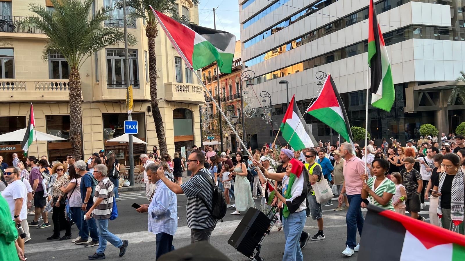 Cerca de 6.000 personas piden desde Alicante el cese del conflicto en Gaza