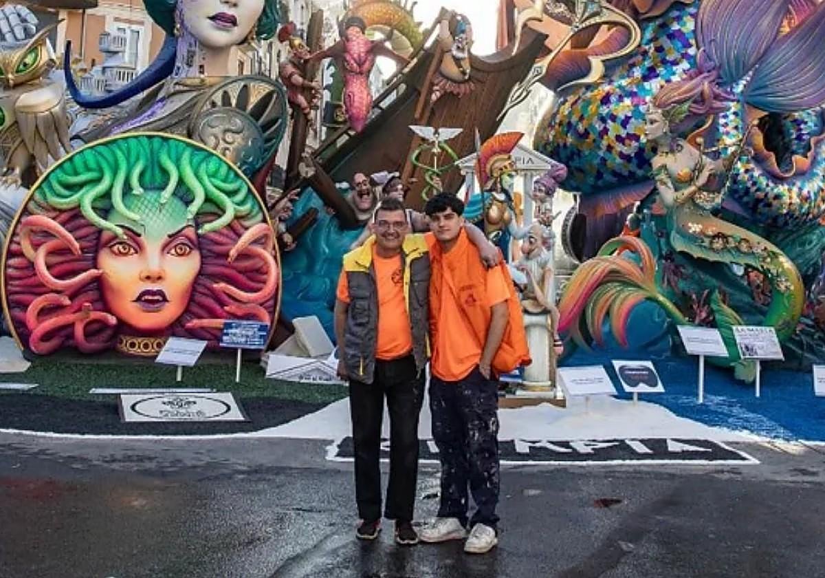 Pere y Alejandro Baenas, padre e hijo, y artistas.