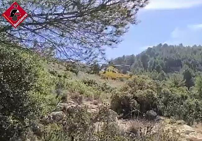 Rescue of a woman at Cabeçó d'Or.