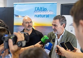 Luis Miguel Morant y Vicente Arques durante la presentación de las actividades