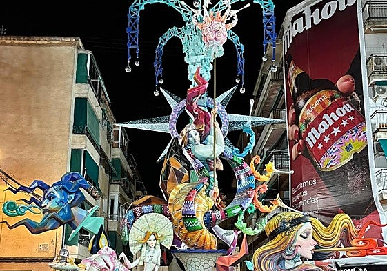 Foguerer Carolinas, primer premio de Primera categoría.