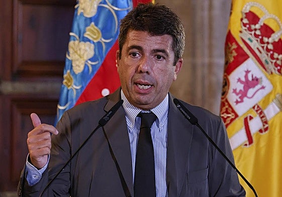 El presidente de la Generalitat, Carlos Mazón.
