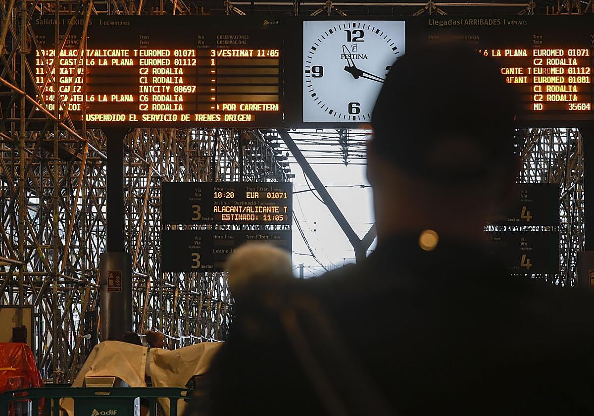 Estación de Tarragona este lunes.