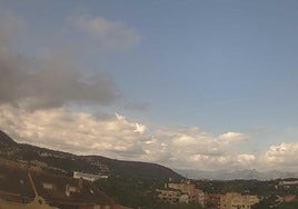 Nubes sobre Dénia este miércoles.