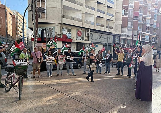 Concentración en Alicante convocada este miércoles con motivo de la huelga.