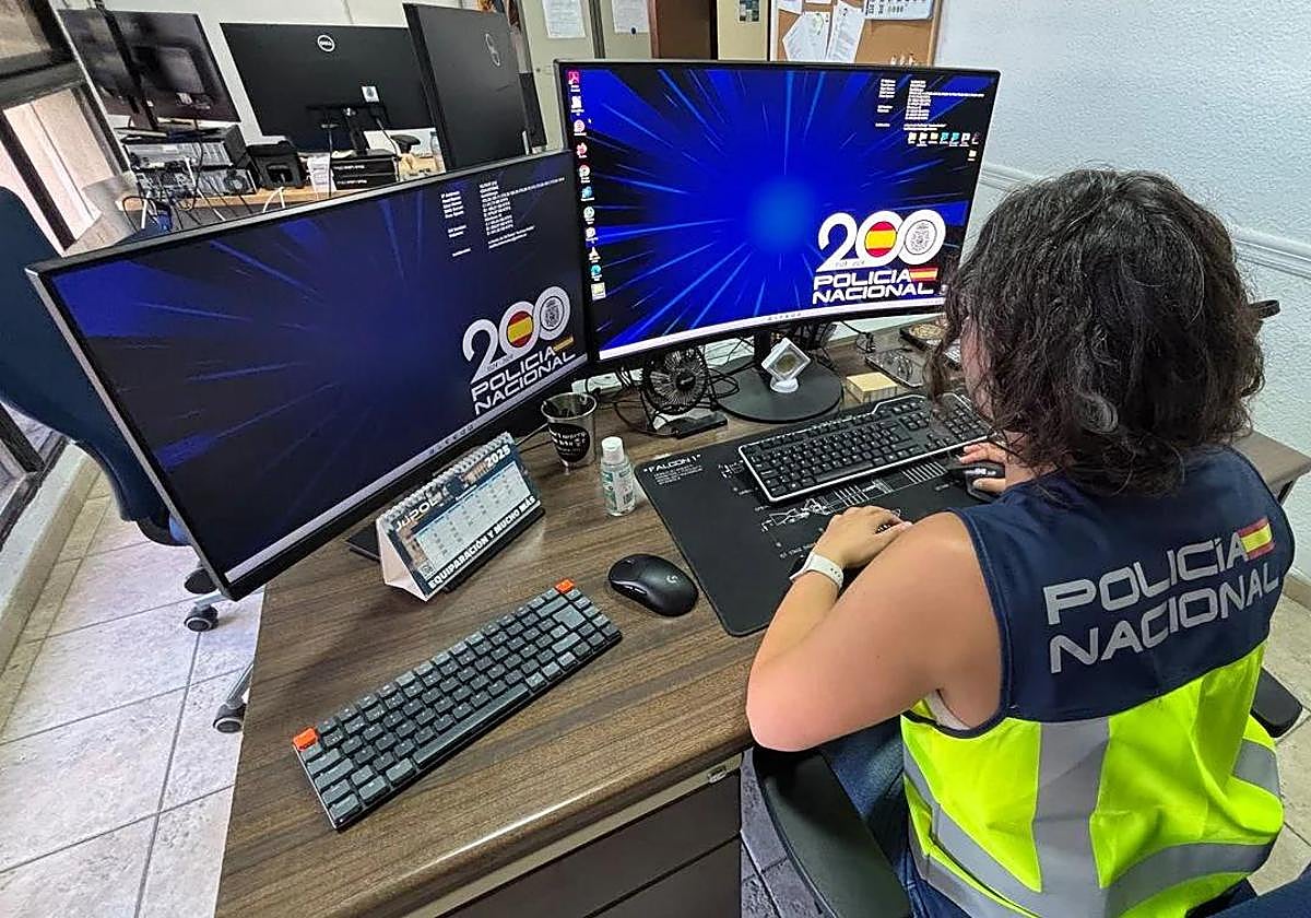 Image of a National Police investigator.