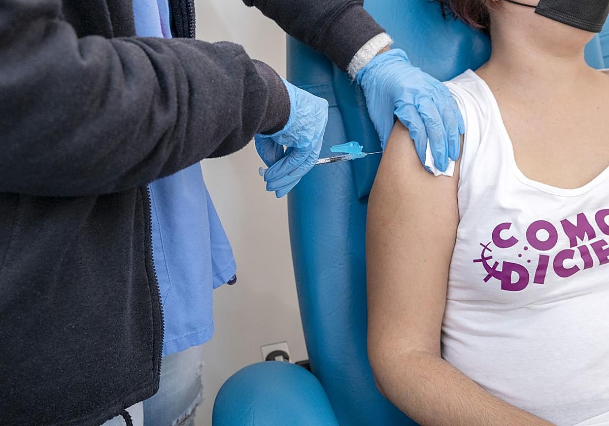 Vaccination campaign at the General Hospital of Alicante.