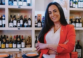 Ángela Rodríguez, en su restaurante.