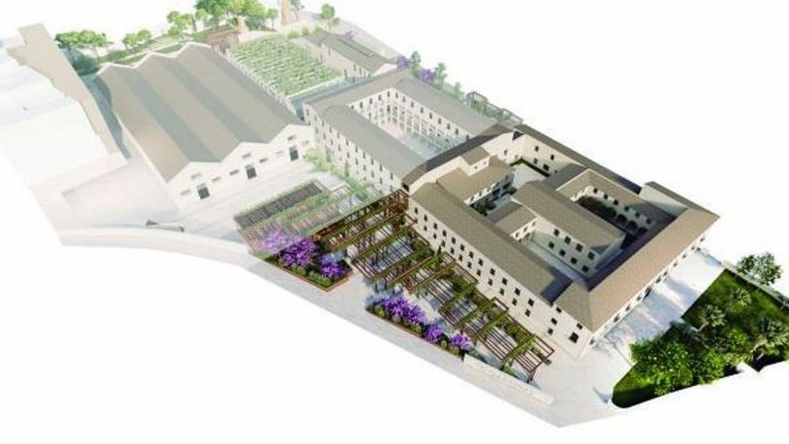 Nuevas zonas verdes en la Casa de la Misericordia.