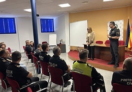 Reunión de representantes de las policías locales que formarán la nueva red intermunicipal.