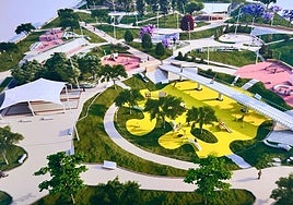 Futuro parque de La Torreta-Pau 2 de Alicante.