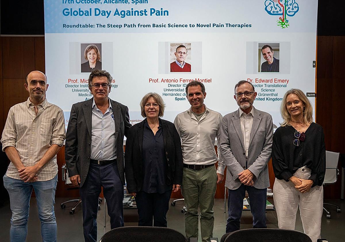 From left to right: Jorge Fernández, Félix Viana, Michaela Kress, Edward Emery, Antonio Ferrer-Montiel, and Elvira de la Peña.