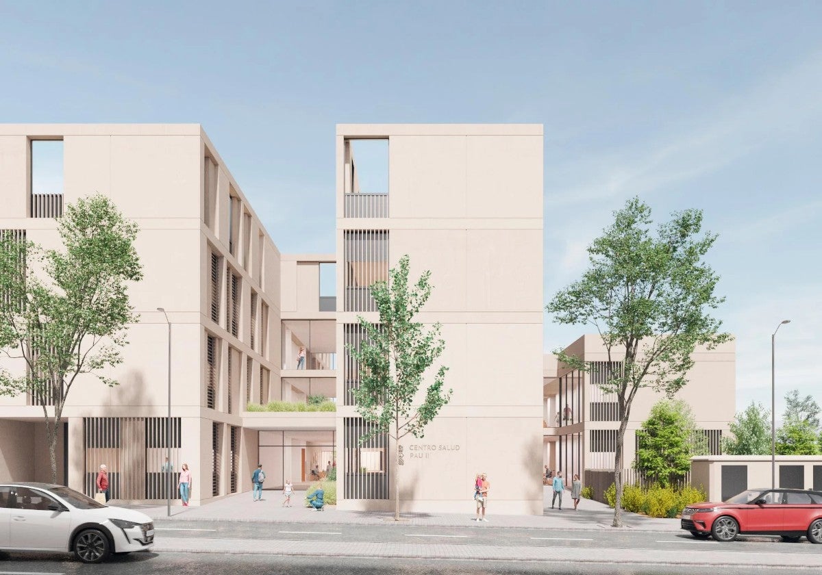 Render of the future La Torreta health centre.