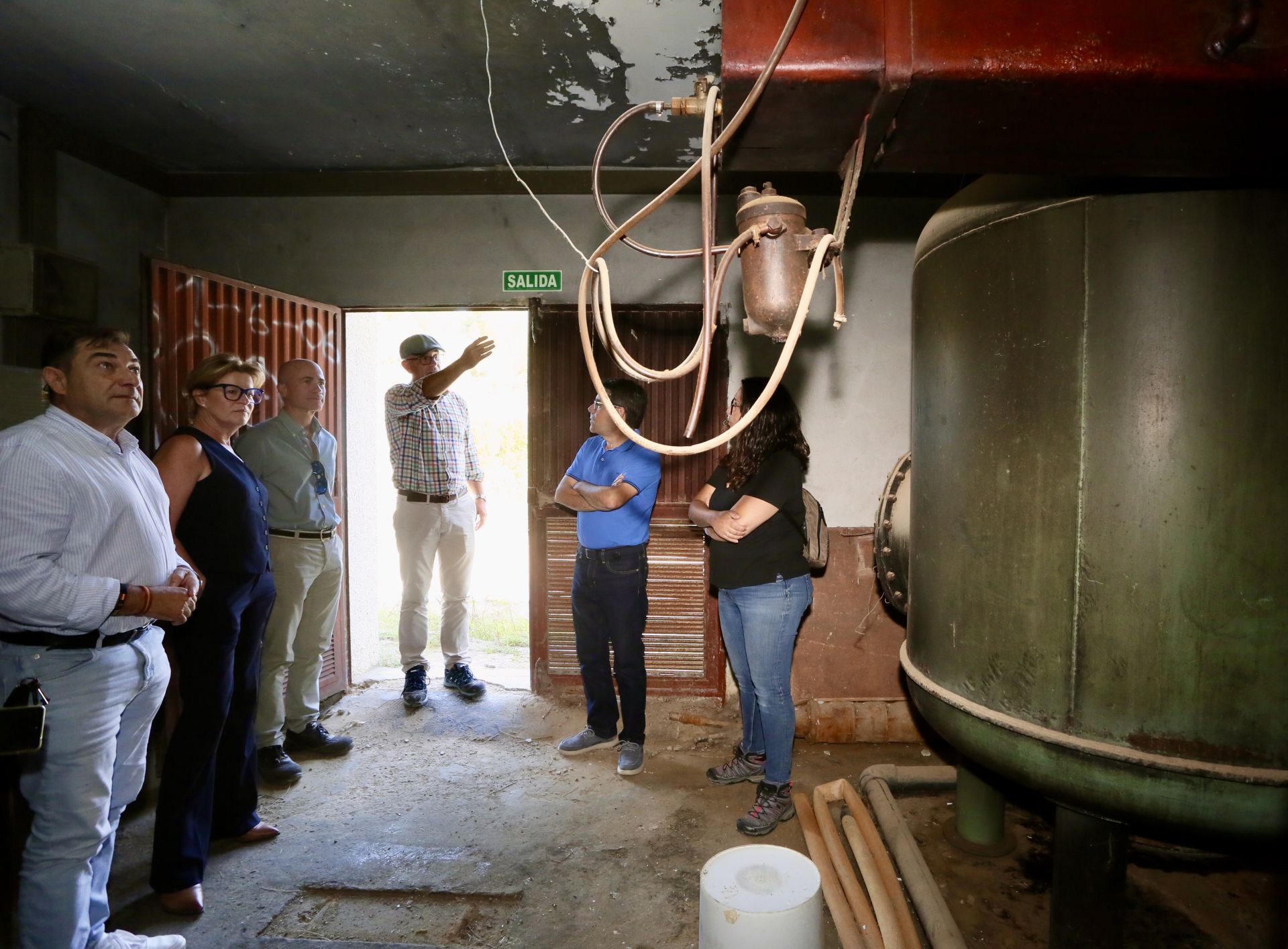 Visita a la obra hidráulica de Relleu.