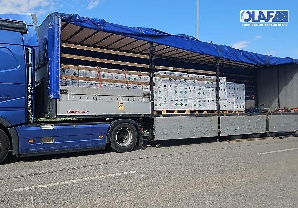 Camión con los gases.