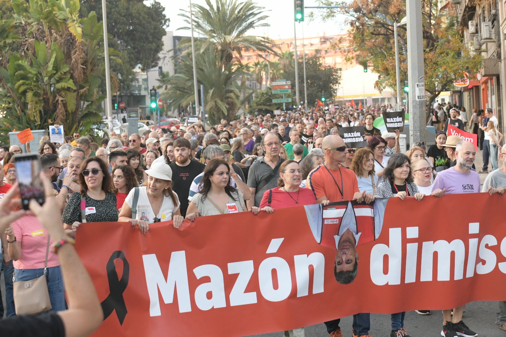 Vuelven las protestas contra Mazón en las vísperas del 29-O