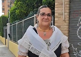 Loli Cuenca, presidenta de la hoguera Francisco Albert.