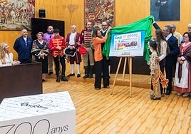 Imagen de la presentación del cupón festero