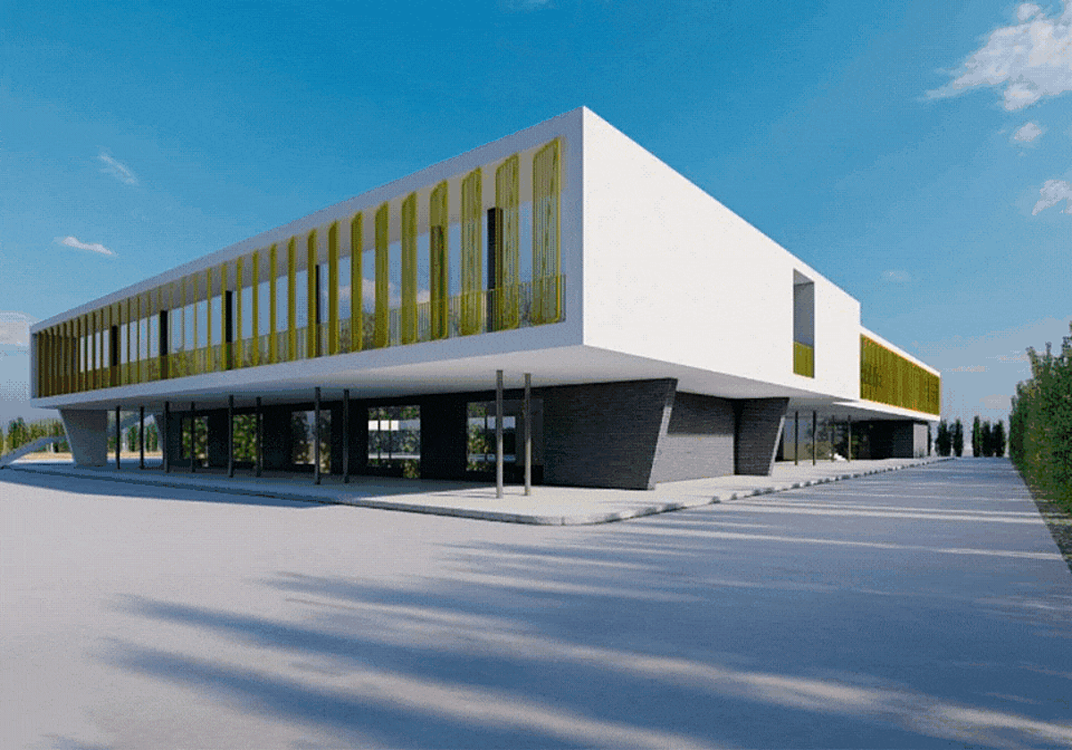 Recreación del nuevo centro de la Cañada.