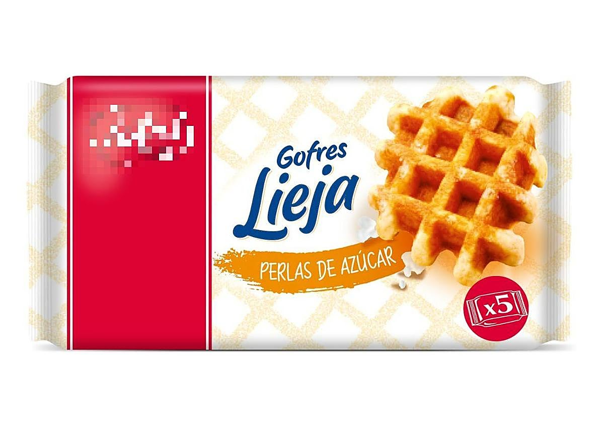 Paquete de gofres afectado.