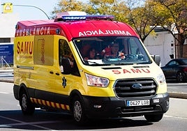 Una ambulancia del Servicio de Ayuda Médica Urgente (SAMU).