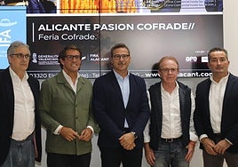 Presentación de la feria 'Alicante Pasión Cofrade' en la Diputación de Alicante.