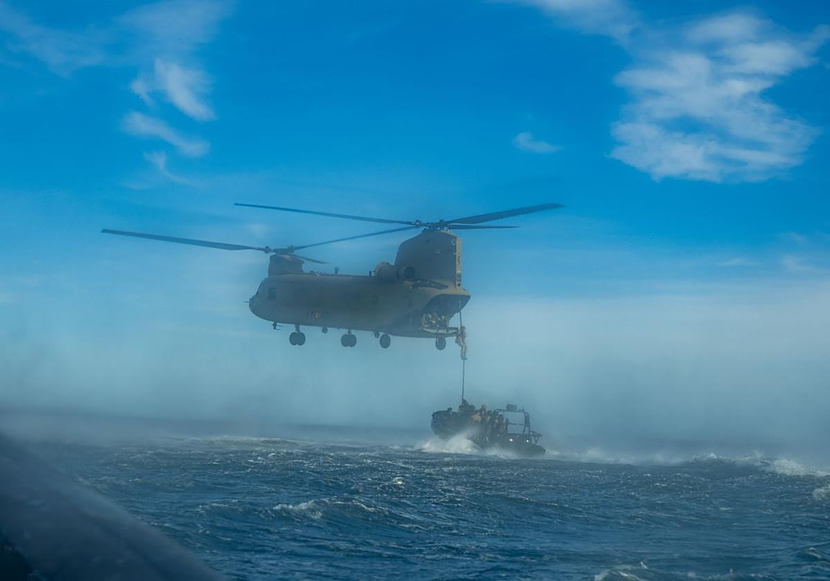 Una de las maniobras militares llevadas a cabo en Alicante.