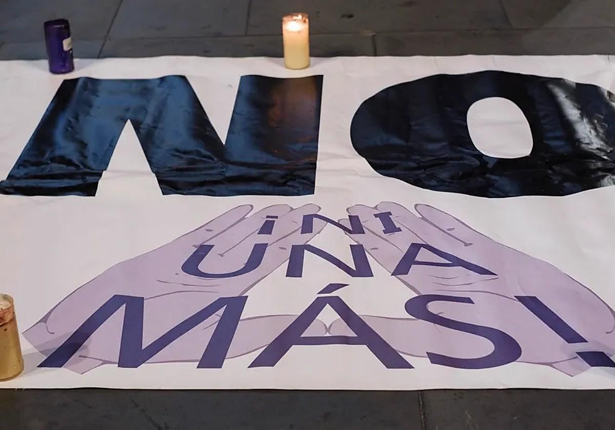 Imagen de archivo de una concentración para condenar un asesinato machista.