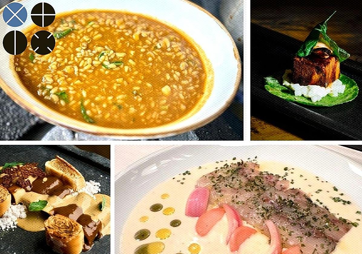 Varios platos de los menús de las Jornadas Alicante Alicante Capital Española de la Gastronomía.