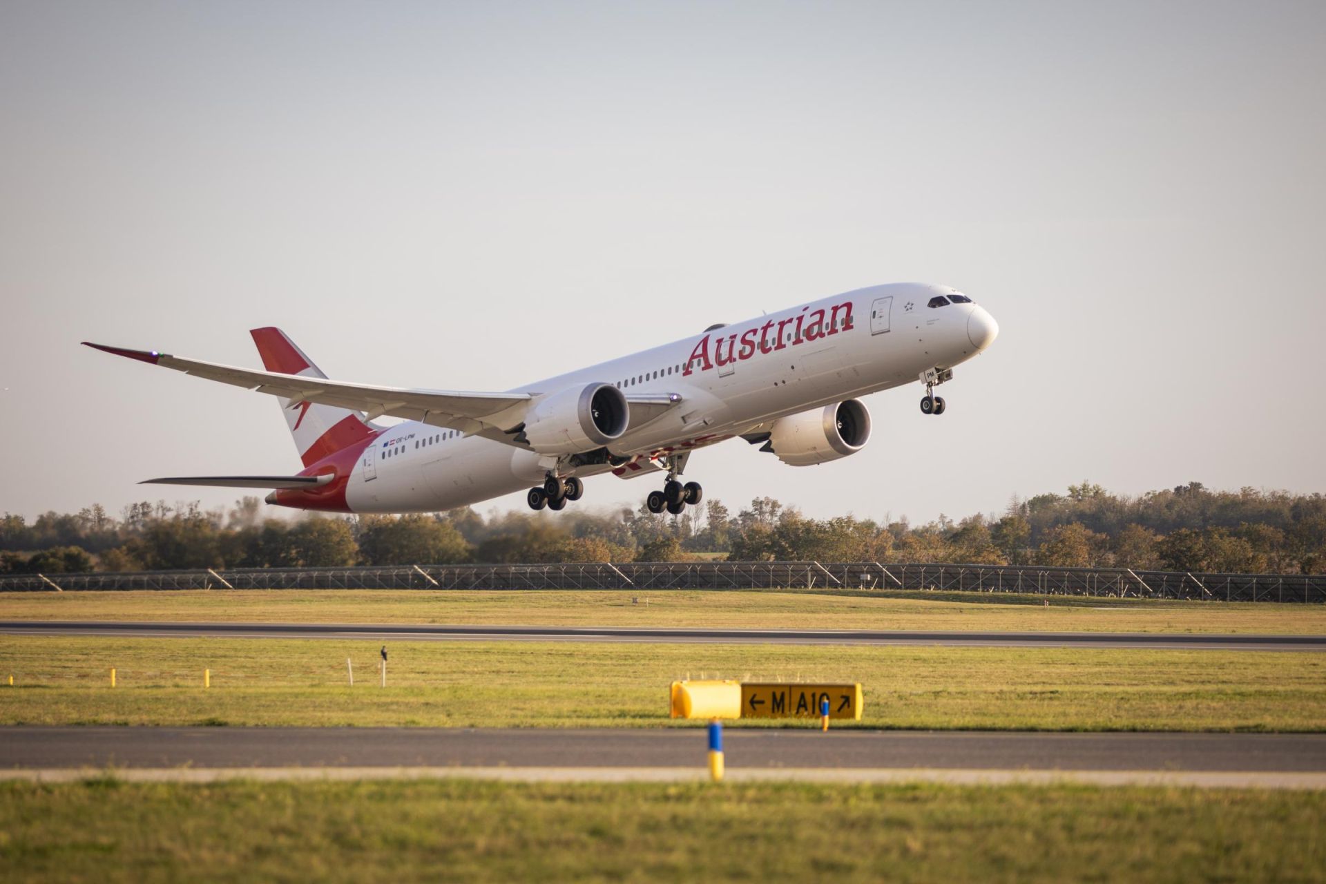 Austrian Airlines aircraft.