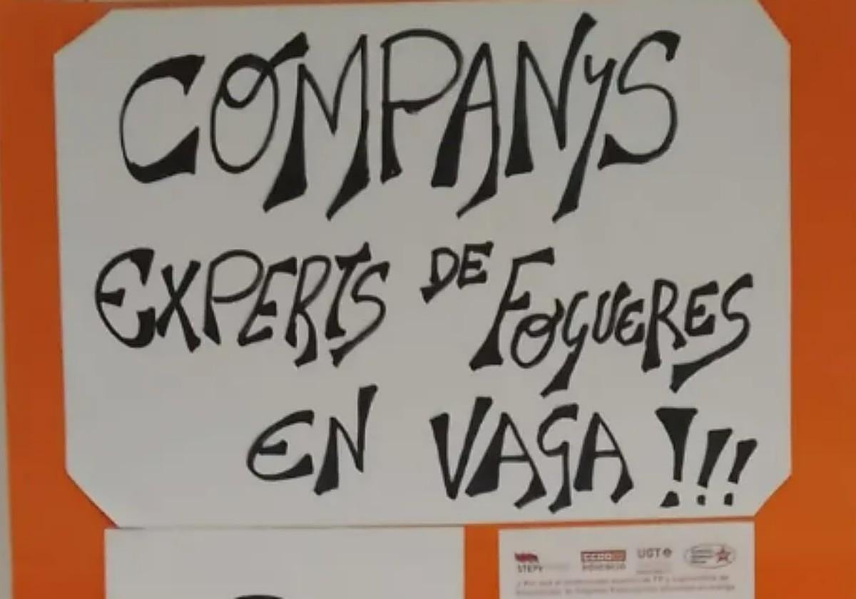 Huelga de profesores expertos en el ciclo superior de Artista fallero y Escenografía.