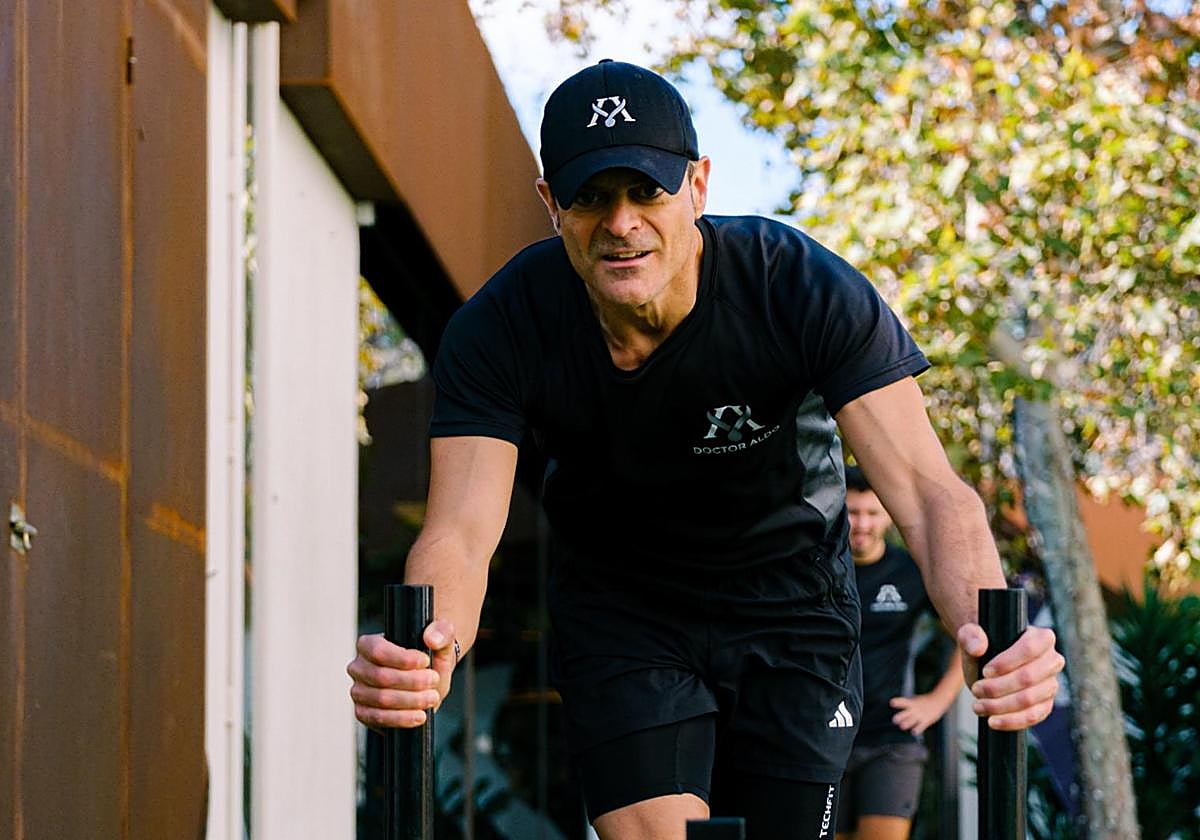 Dr Aldo during a training session.